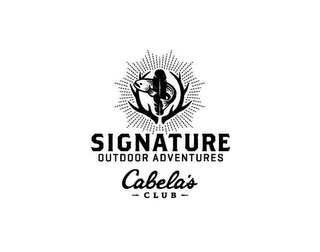 SIGNATURE OUTDOOR ADVENTURES CABELA'S CLUB logo