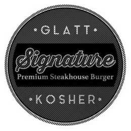 SIGNATURE PREMIUM STEAKHOUSE BURGER GLATT KOSHER logo