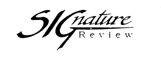 SIGNATURE REVIEW logo