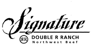 SIGNATURE RR DOUBLE R RANCH NORTHWEST BEEF logo
