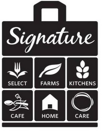 SIGNATURE SELECT FARMS KITCHENS CAFE HOME CARE logo