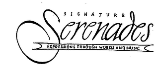 SIGNATURE SERENADES EXPRESSIONS THROUGH WORDS AND MUSIC logo