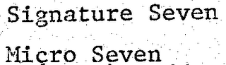 SIGNATURE SEVEN MICRO SEVEN logo