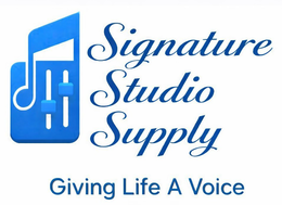 SIGNATURE STUDIO SUPPLY GIVING LIFE A VOICE logo