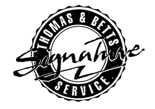 SIGNATURE THOMAS & BETTS SERVICE logo