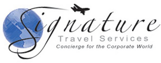 SIGNATURE TRAVEL SERVICES CONCIERGE FOR THE CORPORATE WORLD logo