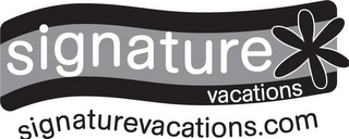 SIGNATURE VACATIONS SIGNATUREVACATIONS.COM logo