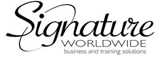 SIGNATURE WORLDWIDE BUSINESS AND TRAINING SOLUTIONS logo