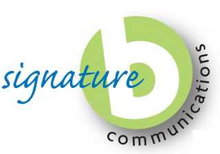 SIGNATUREB COMMUNICATIONS logo