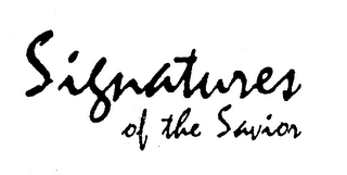 SIGNATURES OF THE SAVIOR logo