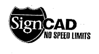 SIGNCAD NO SPEED LIMITS logo