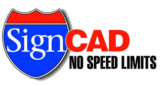 SIGNCAD NO SPEED LIMITS logo