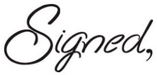 SIGNED, logo