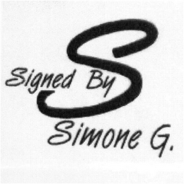SIGNED BY S SIMONE G. logo
