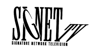 SIGNET TV SIGNATURE NETWORK TELEVISION logo