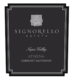 SIGNORELLO ESTATE NAPA VALLEY ATHENA CABERNET SAUVIGNON logo