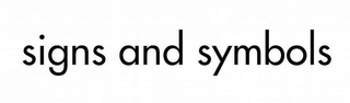 SIGNS AND SYMBOLS logo
