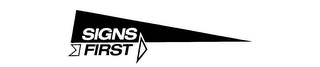SIGNS FIRST logo