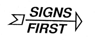 SIGNS FIRST logo