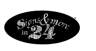SIGNS & MORE IN 24 logo