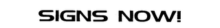 SIGNS NOW! logo