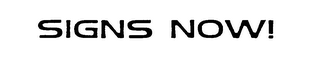 SIGNS NOW! logo