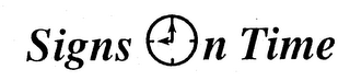 SIGNS ON TIME logo