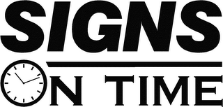 SIGNS ON TIME logo