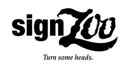 SIGNZOO TURN SOME HEADS. logo
