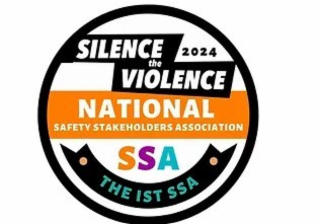 SILENCE THE VIOLENCE 2024 NATIONAL SAFETY STAKEHOLDERS ASSOCIATION SSA THE 1ST SSA logo