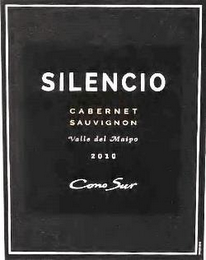SILENCIO CABERNET SAUVIGNON VALLE DEL MAIPO 2010 CONO SUR logo