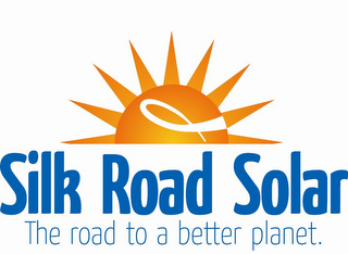 SILK ROAD SOLAR, THE ROAD TO A BETTER PLANET logo