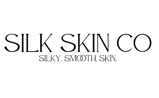 SILK SKIN CO SILKY. SMOOTH. SKIN. logo
