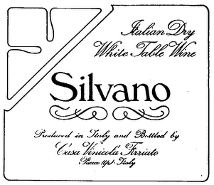 SILVANO DUCED IN ITALY AND BOTTLED BY CASA VINICOLA FIRRIATO PACECO (UP ITALY logo