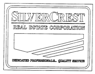 SILVER CREST REAL ESTATE CORPORATION DEDICATED PROFESSIONALS QUALITY SERVICE logo