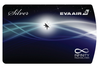 SILVER EVA AIR INFINITY MILEAGELANDS logo