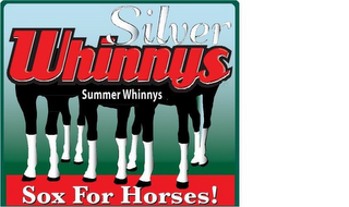 SILVER WHINNYS SUMMER WHINNYS SOX FOR HORSES! logo