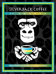SILVERBACK COFFEE OF RWANDA BORN FROM ADVERSITY, CULTIVATING UNITY logo