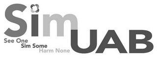 SIM UAB SEE ONE SIM SOME HARM NONE logo