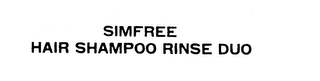 SIMFREE HAIR SHAMPOO RINSE DUO logo