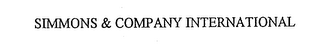 SIMMONS & COMPANY INTERNATIONAL logo