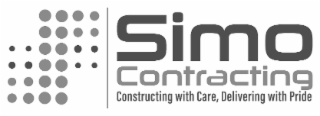 SIMO CONTRACTING CONSTRUCTING WITH CARE, DELIVERING WITH PRIDE logo