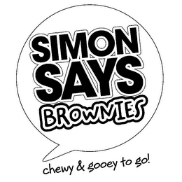 SIMON SAYS BROWNIES CHEWY & GOOEY TO GO! logo