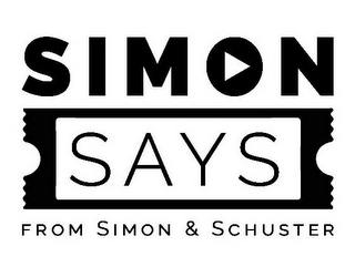SIMON SAYS FROM SIMON & SCHUSTER logo