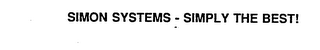 SIMON SYSTEMS - SIMPLY THE BEST! logo