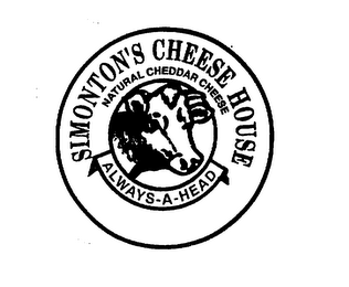 SIMONTON'S CHEESE HOUSE NATURAL CHEDDAR CHEESE ALWAYS-A-HEAD logo