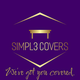 SIMPL3 COVERS WE'VE GOT YOU COVERED. logo