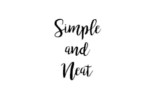 SIMPLE AND NEAT logo