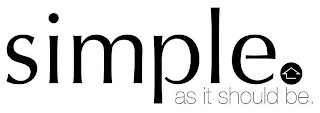 SIMPLE AS IT SHOULD BE. logo