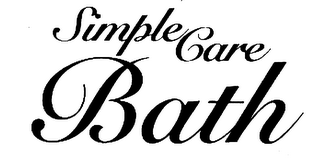 SIMPLE CARE BATH logo